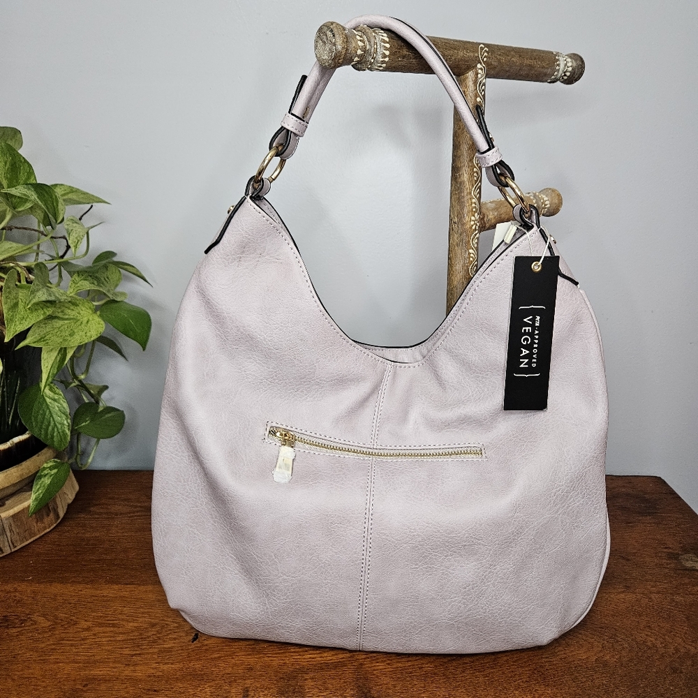 Isabelle Vegan Leather Woven Lavender Purse New - Picture 6 of 10